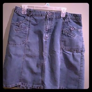 Cherokee denim skirt!